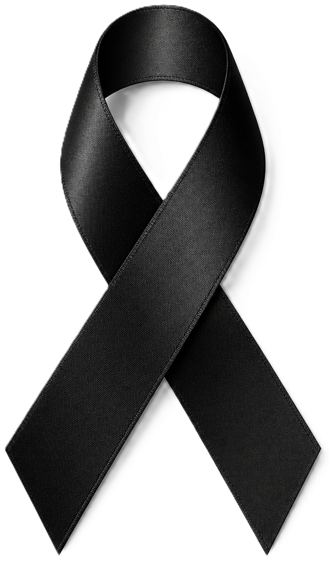 Lazo negro de condolencias